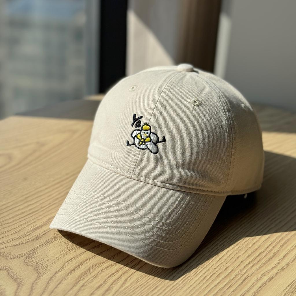 Korean-style simple all-season versatile sun-shading baseball cap that makes the face look smaller, unisex, large head circumference, embroidered
