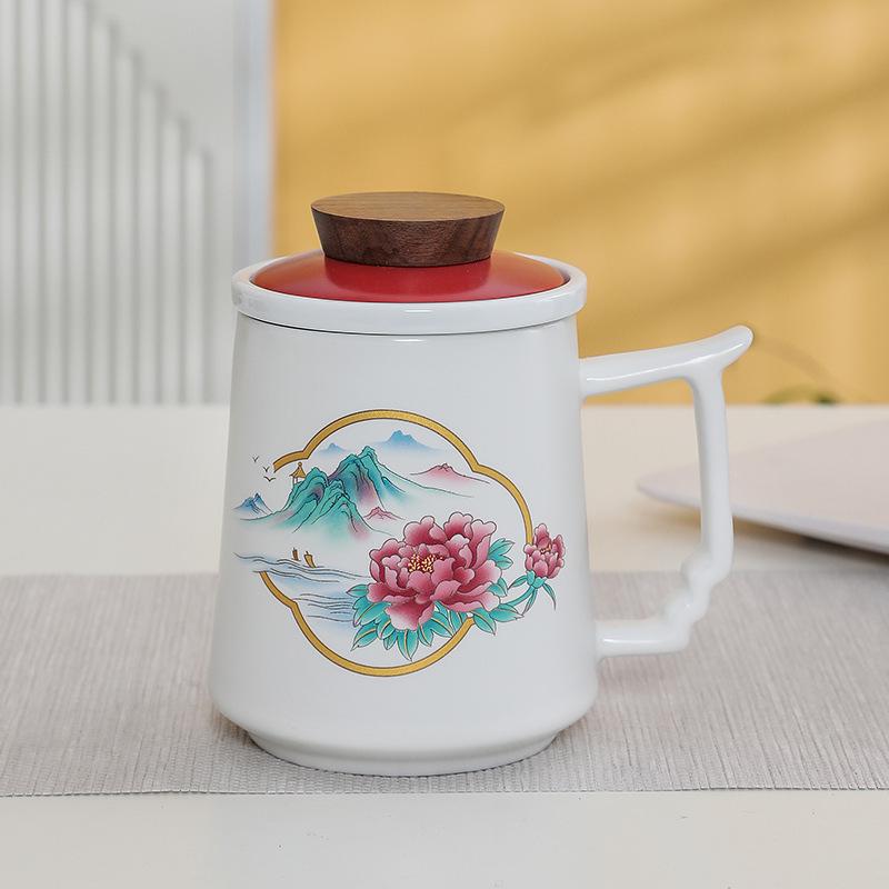 Premium Ceramic Mug with Custom Logo - Gift for Annual Company Event or Cultural Souvenir