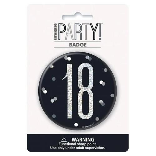 Unique Party Prismatic 18th Badge