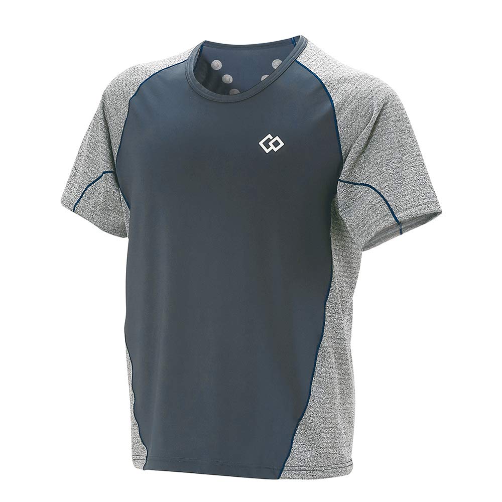 

Colantotte RESNO Switching Shirt, Short Sleeve, Gray x Navy, AJDJB68S