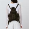 Pleatsmama Glitter Black Brown New Bow Backpack