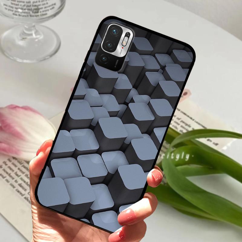 Für Redmi Note 10 5G Hülle M2103K19C Tier Silikon Weiches TPU Handyhüllen Für Xiaomi Poco M3 Pro 5G Stoßfest Bumper Fundas