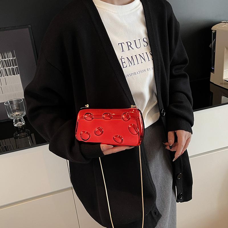 Gold Metal Closure Box Clutch Bag Women Evening Wedding Party Cute Purse Bag Handbags Silver Spring Fashion