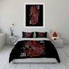 Demon mask and flowers. Bedding sets Duvet cover sets Duvet covers Pillowcases(1*Duvet Cover 2*Pillowcases without duvet insert)