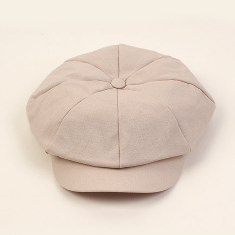 Universelle Chemie Cool Beige Leinen Schiebermütze