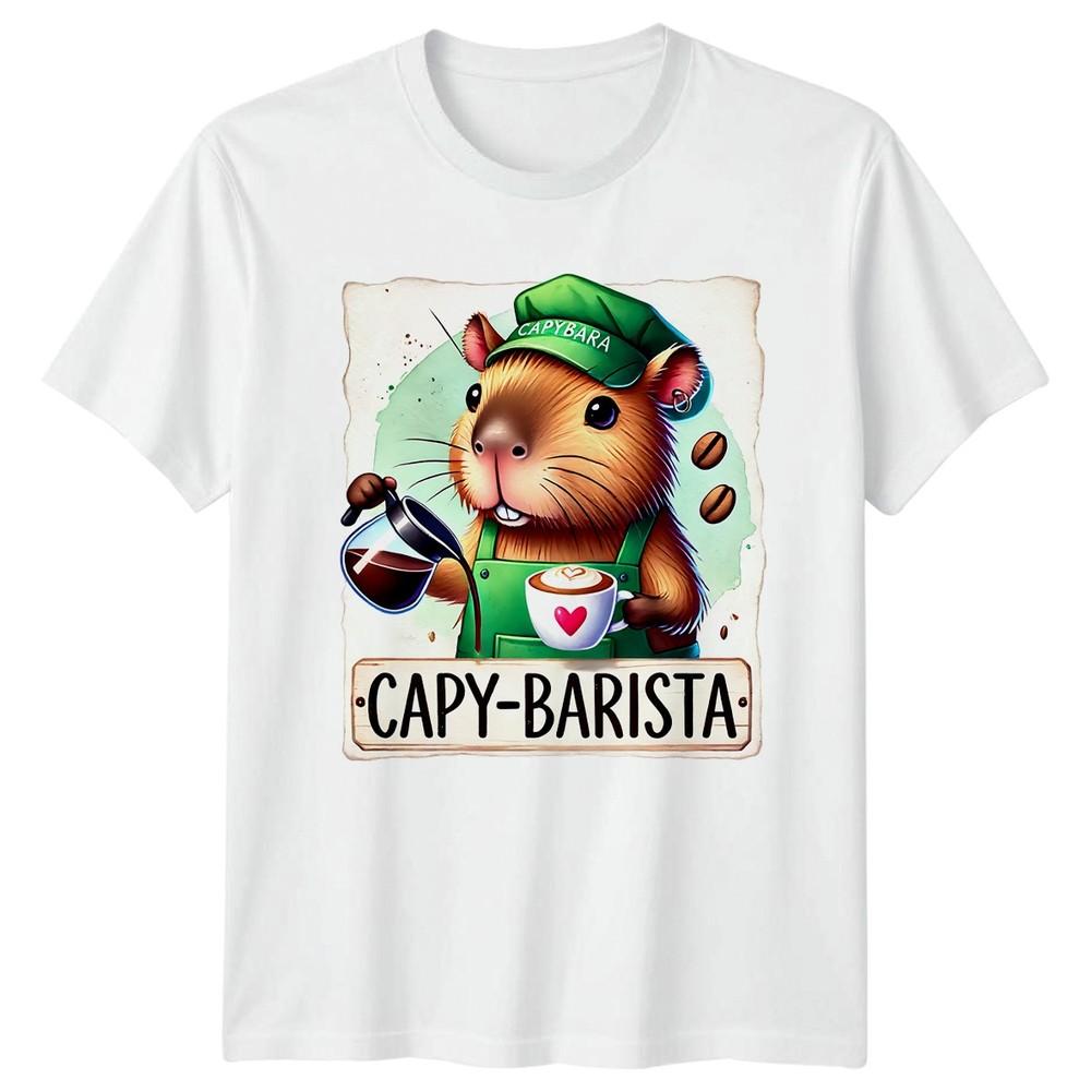 CapyBarista Capybara Coffee Lover TShirt Barista Humor Coffee S