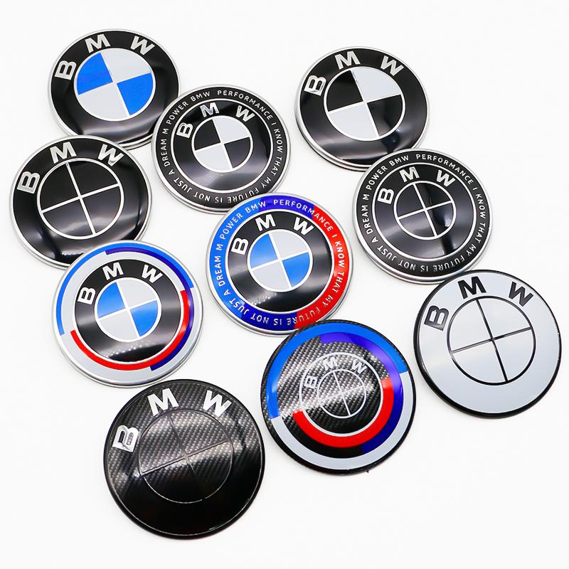 82mm 74mm ABS Hood Trunk Emblem Badge 2-Pin Replacement For BMW E46 E90 F30 F10 E60 X3 X5 1 3 5 7 Series Auto Tuning Accessory rvpc86