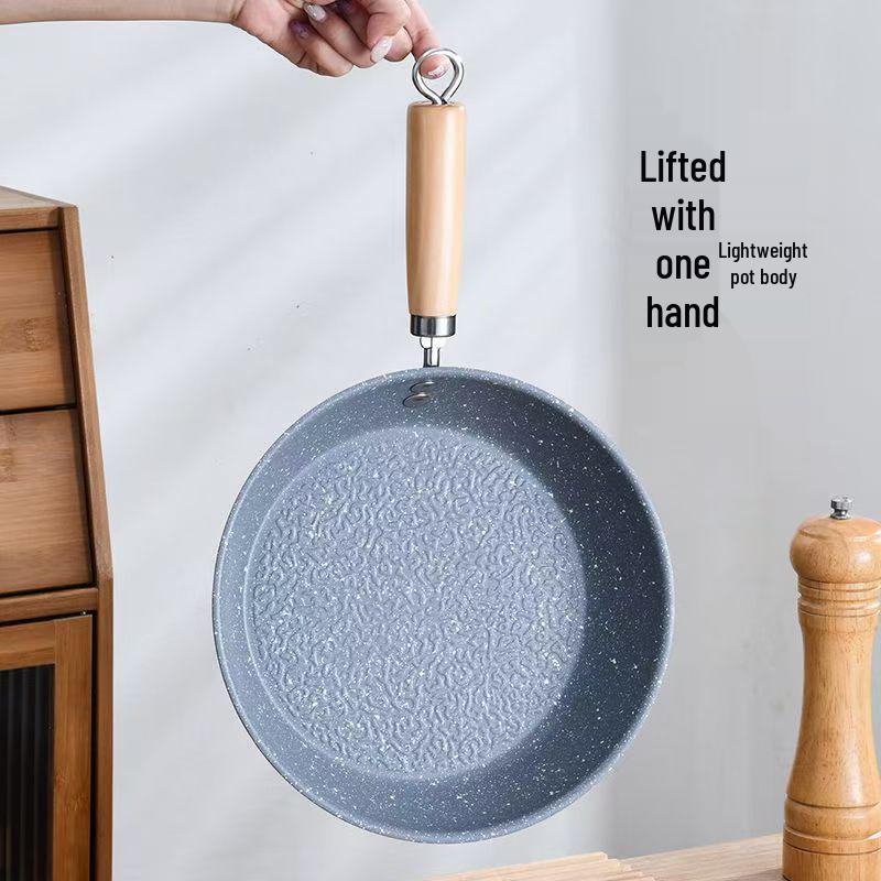 Maifan Stone Non-stick Frying Pan, Japanese Flat Bottom, Smoke-Free for Induction & Gas Stoves