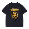 Gamer Clothes World of Warcraft T Shirt Women Top Murloc Park Cotton Shirts Polyester Material Cheap Unisex Shirt ONeck Streetwear