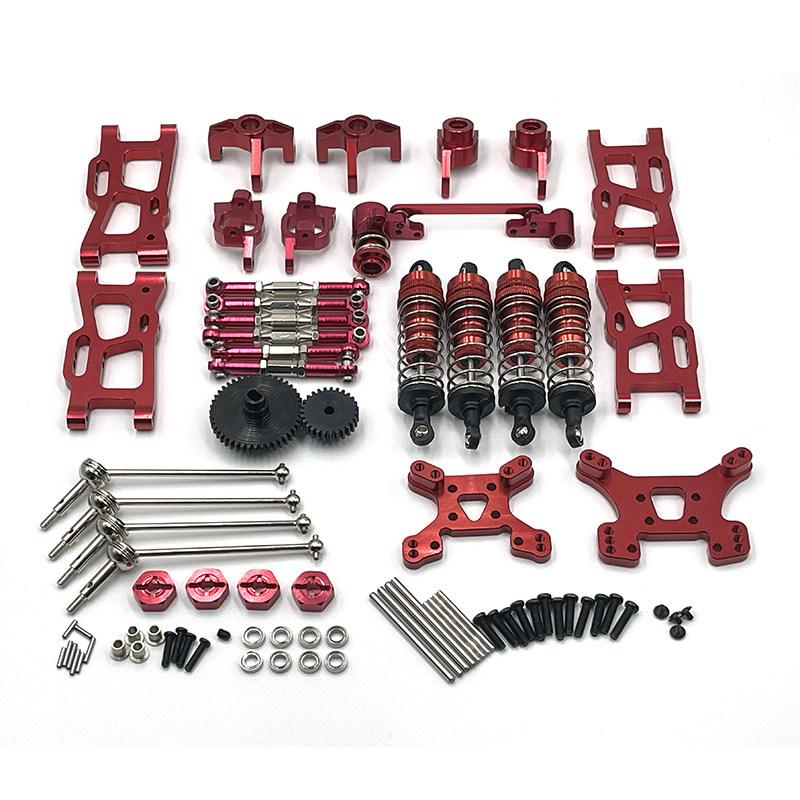 Universal Metal Upgrade Parts for WLtoys 144001 124019 RC Car Explosion Proof Durable Replacement Accessories Kit