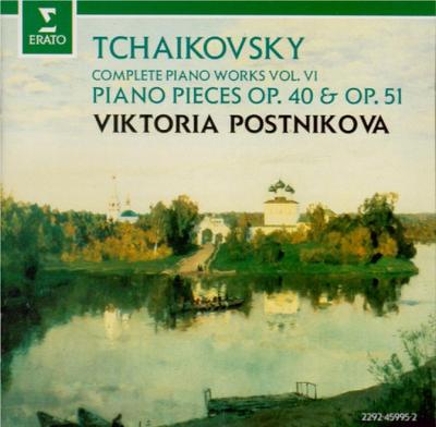 CD PYOTR ILYICH TCHAIKOVSKY, VICTORIA  - Piano Pieces Op. 40 & Op. 51 - Comp 2292459952 Erato 1993 France Classical Used