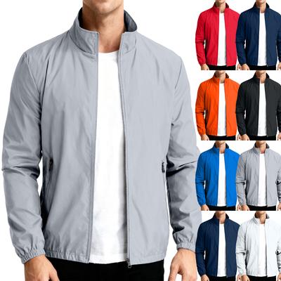 Men's Summer Light And Solid Color Outdoor Loose Large-sized Sun-protective Clothing,  Windbreaker Jacket
