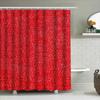 Red White Polka Dot Shower Curtain Waterproof Bath Decor Customizable Size Modern Bathroom Accessories For Home Decoration
