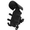Motorcycle Phone Mount with Vibration Dampener and Safety Lock Adjustable Handlebar Phone Bracket Fo