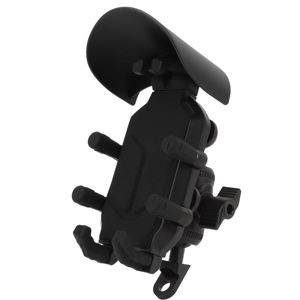 Motorcycle Phone Mount with Vibration Dampener and Safety Lock Adjustable Handlebar Phone Bracket Fo