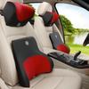 Memory Foam Car Headrest & Lumbar Support Pillow