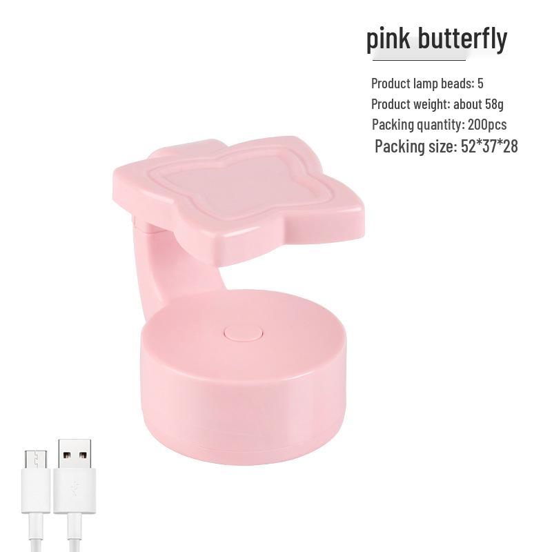 

Портативная мини УФ лампа для сушки гель-лака, терапия для ногтей, лампа для одного пальца с питанием от USB