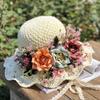 Handwoven Hollow Rose Flower Straw Hat Female Summer Small Fresh Pastoral Lace Strap Big Eaves Beach Hat