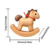 Materiale Legno Cavallo a Dondolo in Legno Design Intagliato Stile Vintage Arte dell'Equilibrio Ornamento Dimensione Miniatura Design Nordico