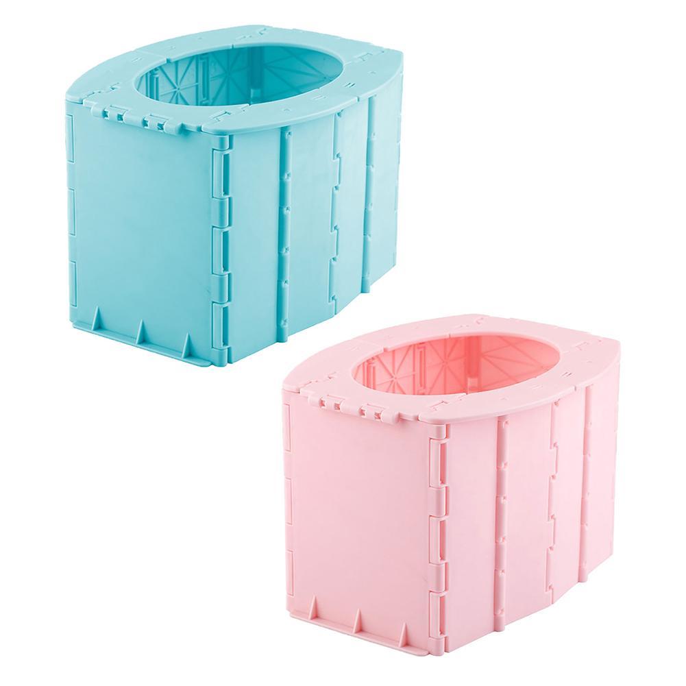 Portable Folding Toilet Commode Car Camping For Travel Bucket Camp Hiking Long Trip Outdoor Multifunction Children's Toilet