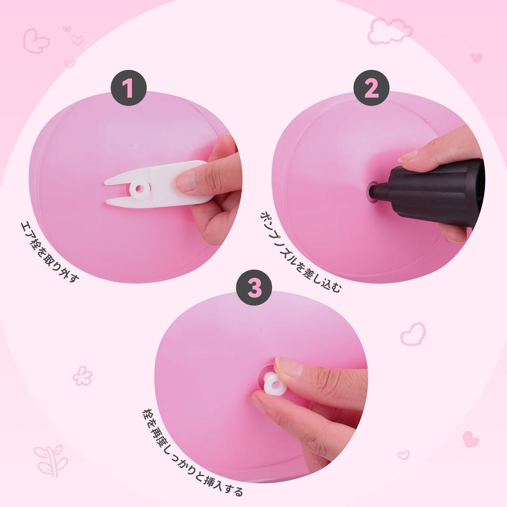 MUKI Ride-On Animal Hopping Horse with Air Pump, Perfect Birthday Gift for Toddlers and Kids Ages 3, 4, and 5 (Pink - Deer)