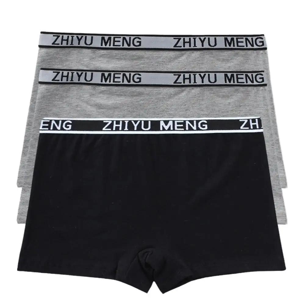 

3 шт. Детские трусики для подростков, хлопковое спортивное нижнее белье для периода полового созревания, трусики-боксеры для девочек 8-14 лет one size