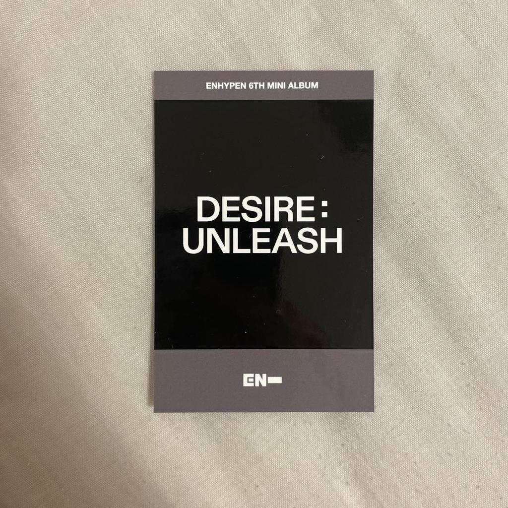 [USED] ENHYPEN DESIRED:UNLEASE Winner Exclusive Polaroid Jungwon