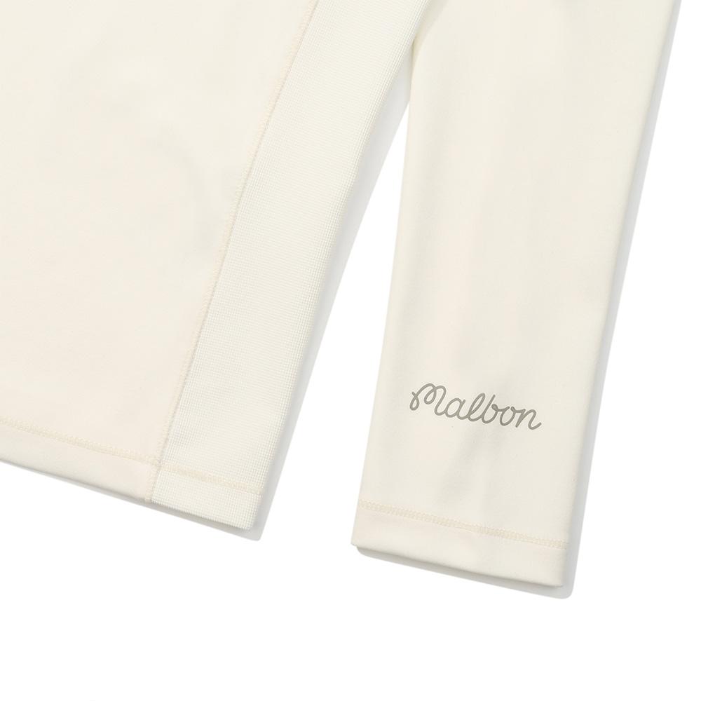 MALBON GOLF Spring Mock Neck Base Layer Cream (Woman)