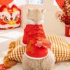Pet Winter Coat Small Medium Dogs Cats Chinese Style Tang Suit Vest Cotton Warm Outfit