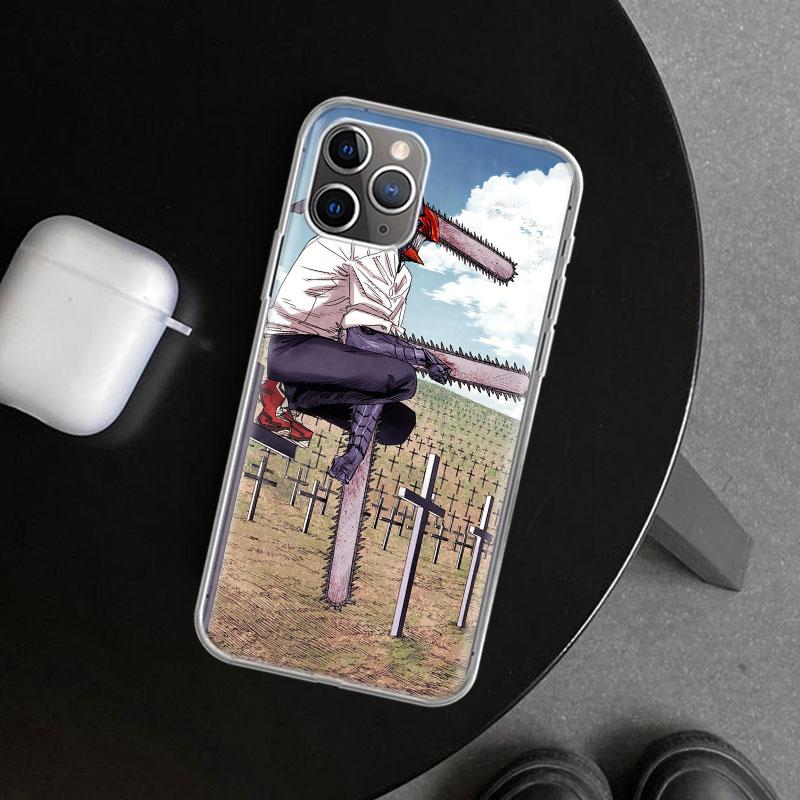 

Chainsaw Mans Denji Phone Case Cover for iPhone 11 12 13 Mini 14 15 Plus 16 Pro Max 17 Air 7 8 + SE Art Customized Fundas 11 12 iPhone 13 Pro Max