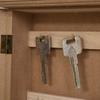 Key Cabinet with 6 Hooks Vintage Style Wooden Wall Furniture for Keys 20x6.5x26.5cm Wood
