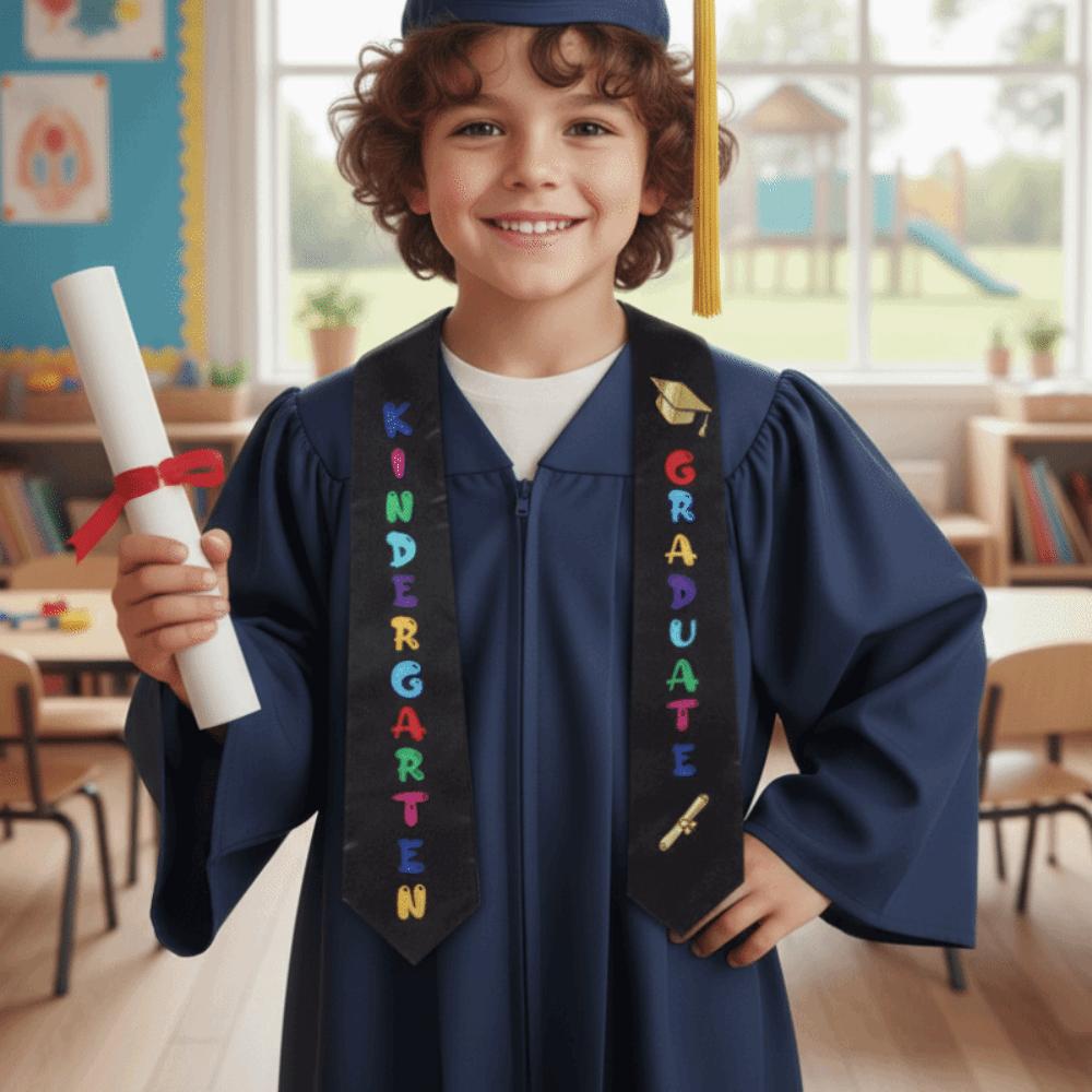 Smooth Satin Shawl Belt Tear-resistant Graduation Honor Stole  Preschool