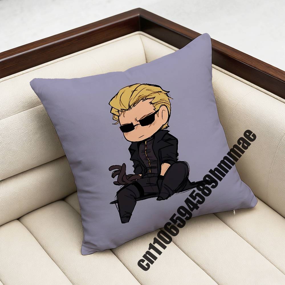 For R-Resident Evil Albert Wesker Throw Pillow Case Sham 45X45Cm Decoration Square Bed Pillowcase Pad Cover