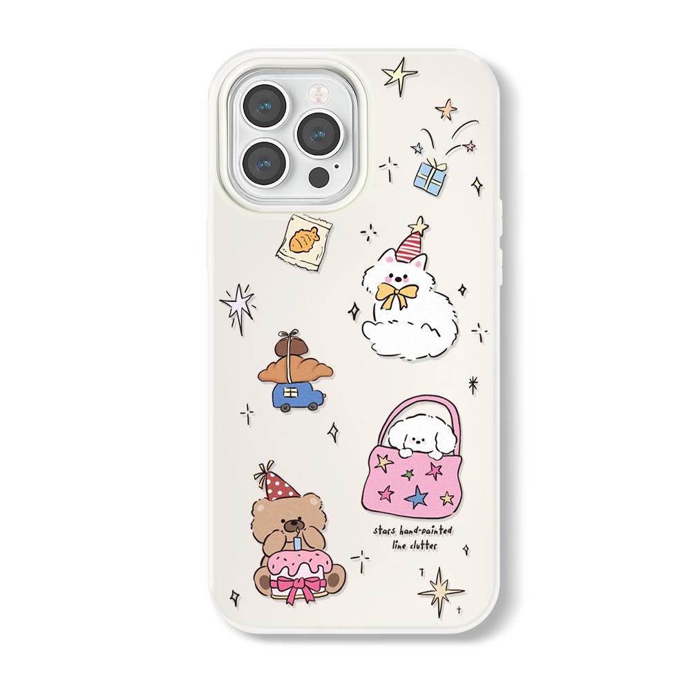 

Чехол Zhitai Cartoon Jelly для iPhone 11, 12, 14 Pro Max, 15 Pro iPhone 15