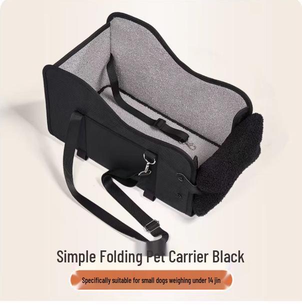 Car Dog Seat for Small Puppies - In-Car Center Console Pet Seat