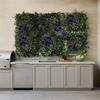 Green Wall - Plant Panel - Violet Flowers - Uv 50 X 50