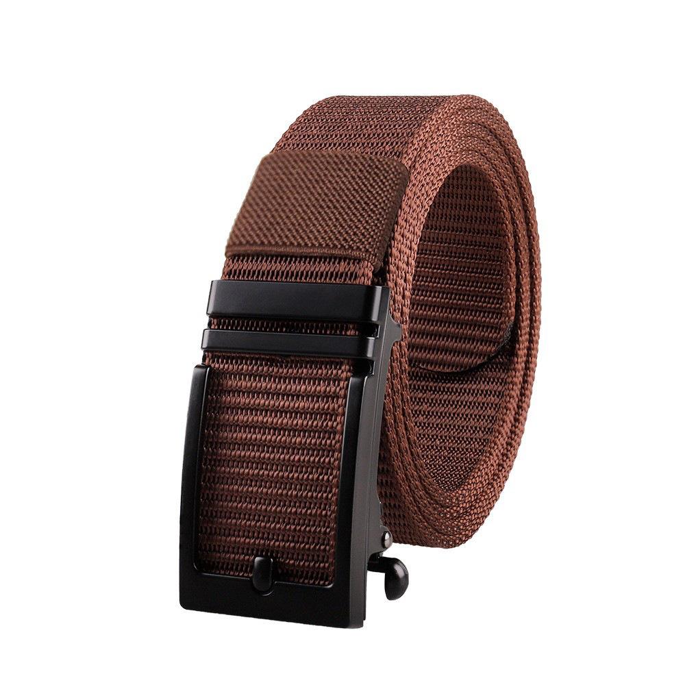 

Беззубая металлическая пряжка холщовый ремень для улицы тренировочный тактический ремень мужской ремень для комбинезона 120cm темно-коричневого