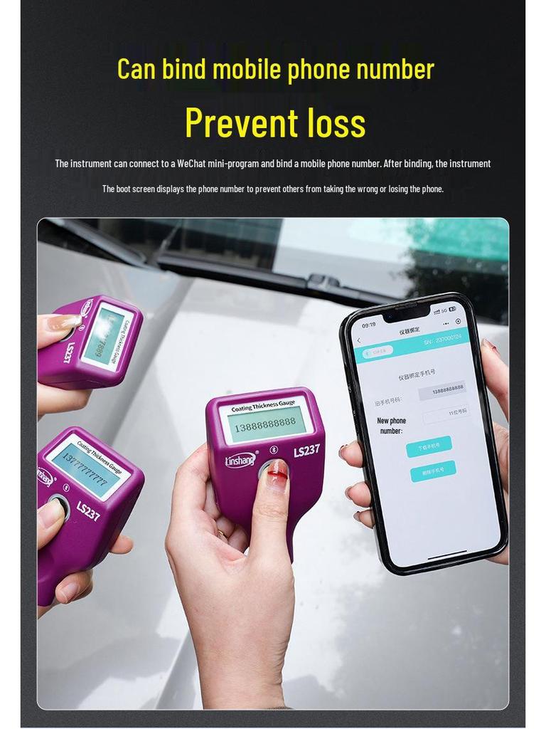 Linshang LS220/230 Malingbelegningstykkelsesmåler - Lavtemperaturbestandig