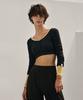 Debiweeo Sandy Crop Long Sleeve Devi-T0110-Black