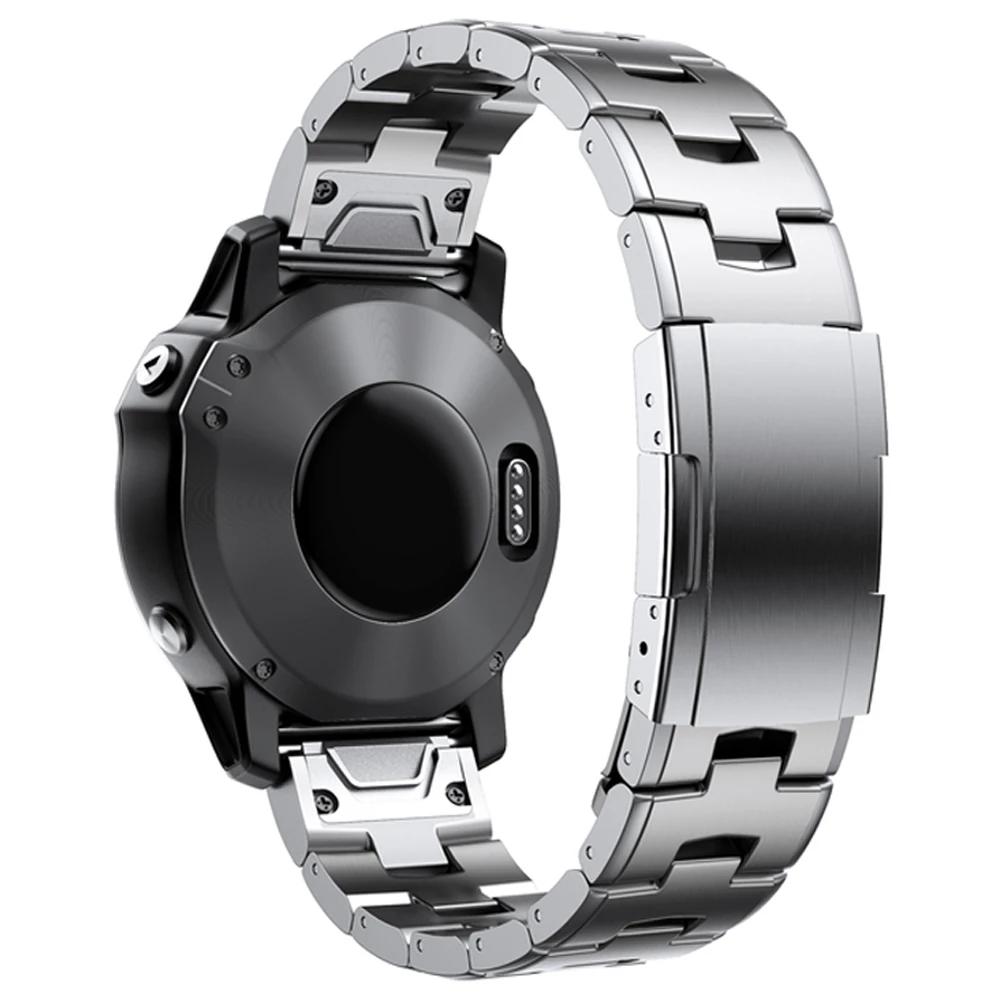 Titanium alloy Strap 22mm 26mm For Garmin Instinct 3 E 2X Forerunner 970 965 955 Fenix E 8 7 7X Quickfit Watch Band Bracelet