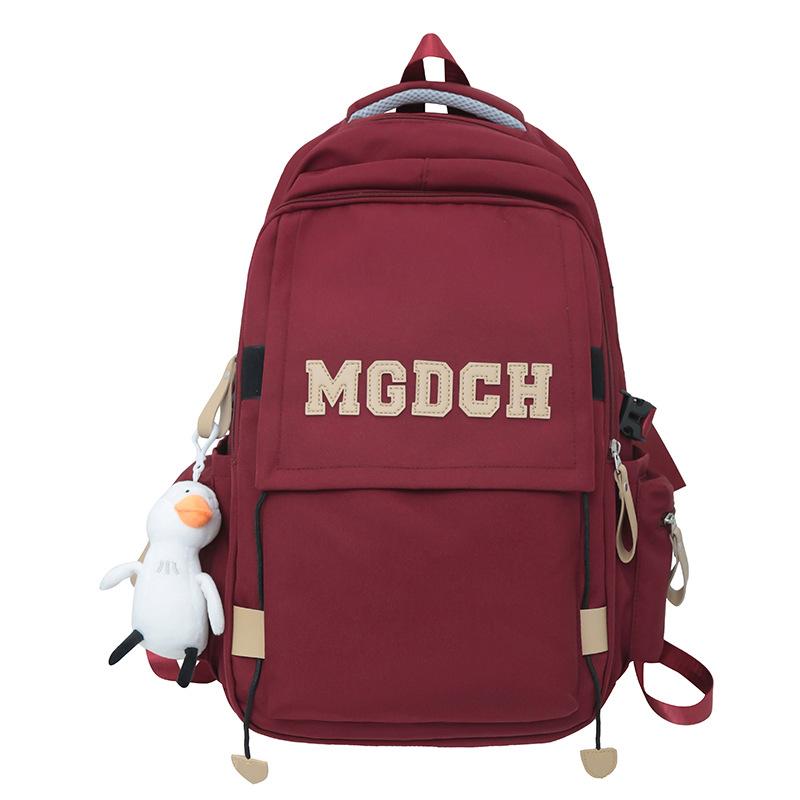 Male Style College Students Middle School Students Junior High School Girls Elementary School Students Letter Backpack