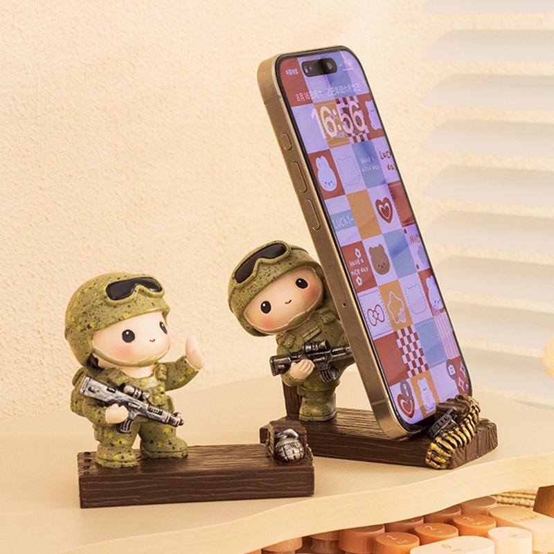 Creative Soldier Phone Stand Military Souvenir Birthday Gift Party Favor