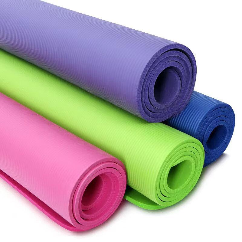 Extra Wide Thick NBR Yoga and Fitness Mat Set