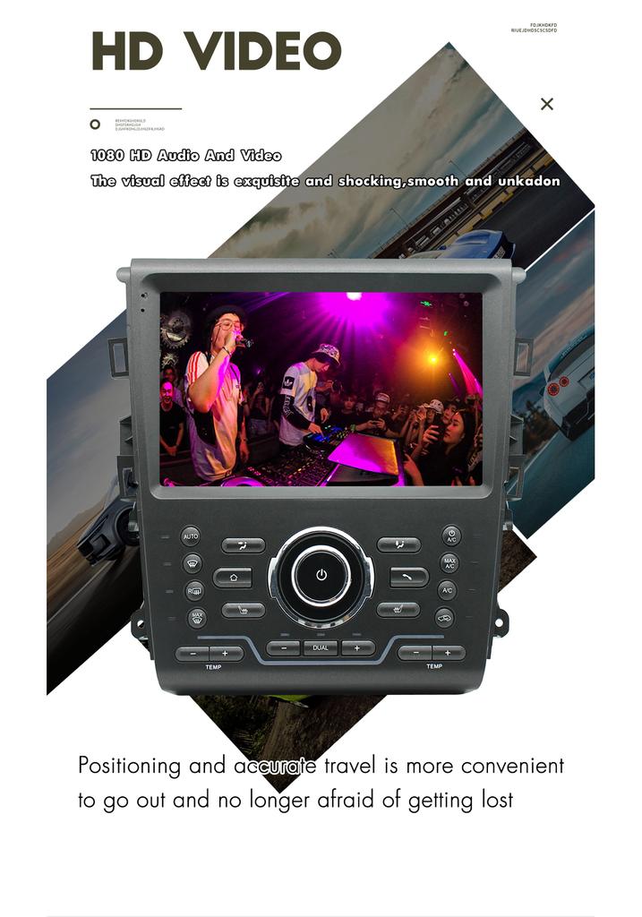 9'' Android 12 Stereo Radio GPS Navi Head Unit For Ford Mondeo / Fusion 2013-20