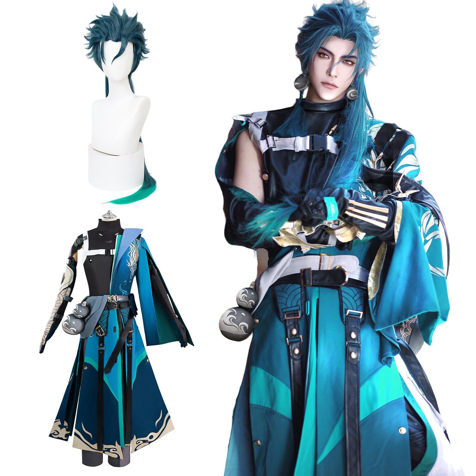 

Костюм для косплея Jiyan с капитаном для культурных и сценических выступлений Размер парика [Товары Shinpei] Парик, Нарушио, Взрослый, Фестивали, Мероприятия, (Джиян