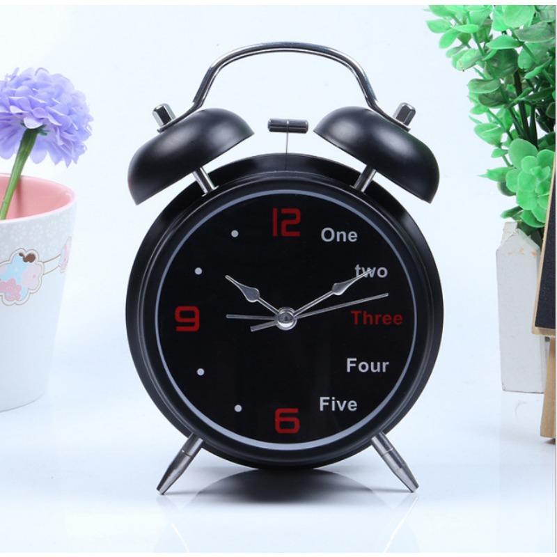 4-inch metal creative gift watch, luminous children's alarm Korean digital dial