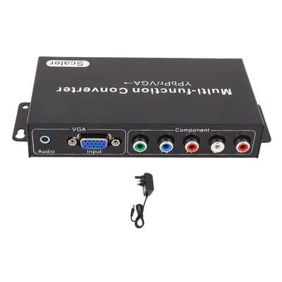 YPbPr VGA'dan HD Multimedya Arayüz Dönüştürücü 1080P Video Ses Dönüştürücü Adaptör HDTV için