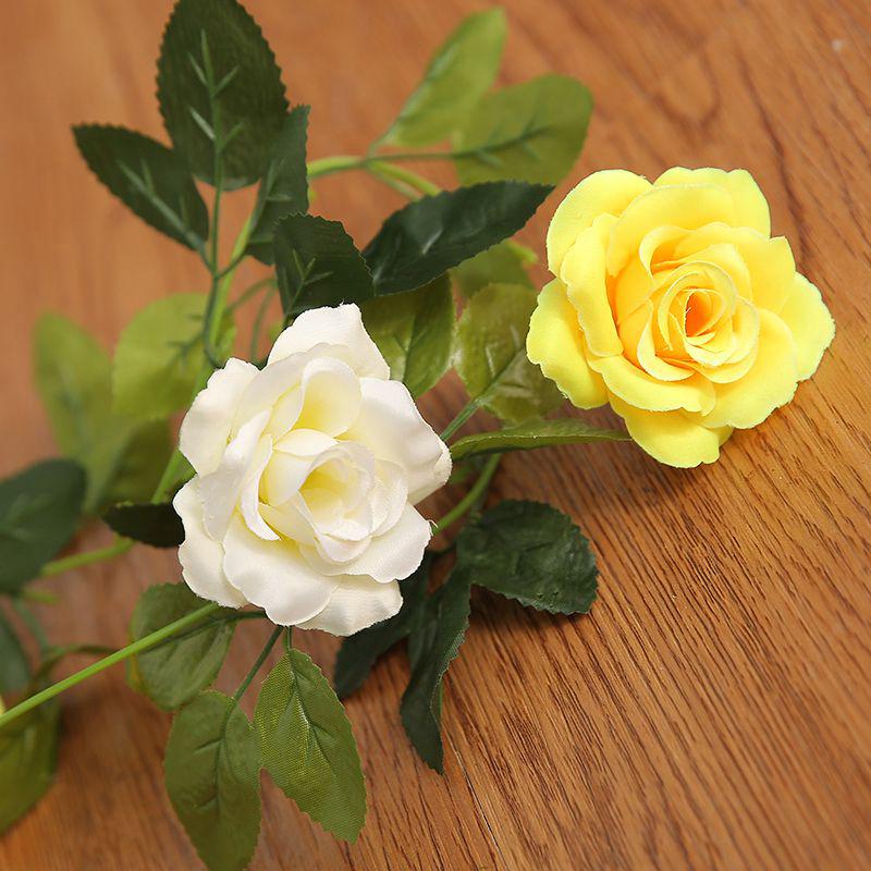 Artificial Rose Vine for Air Conditioning Pipe and Staircase Decoration