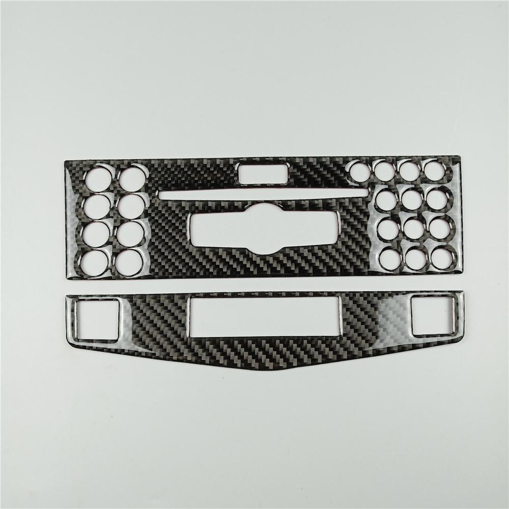 Center Console Air Conditioner CD Panel Cover Trim 2Pcs For Mercedes Benz C Class W204 C200 C260 C300 C180 2007-10 Carbon