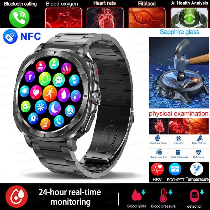 2025 Nové hodinky 7 Chytré hodinky pro muže Zdraví Krevní tlak Kyslík Sport Fitness náramek Hodinky Hovor EKG Chytré hodinky pro Samsung Galaxy
